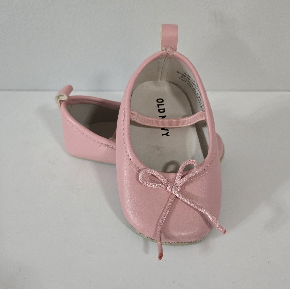 Old Navy Faux-Leather Bow-Tie Ballet Flats for Baby
